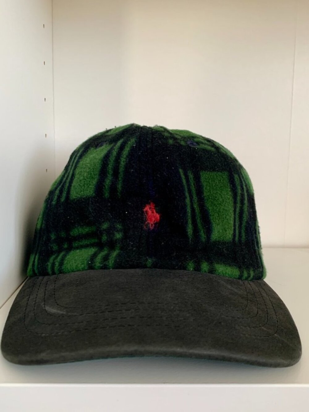 Polo Ralph Lauren Ball Cap Unisex One Sze Tartan Green Plaid Adjustable Logo hat
